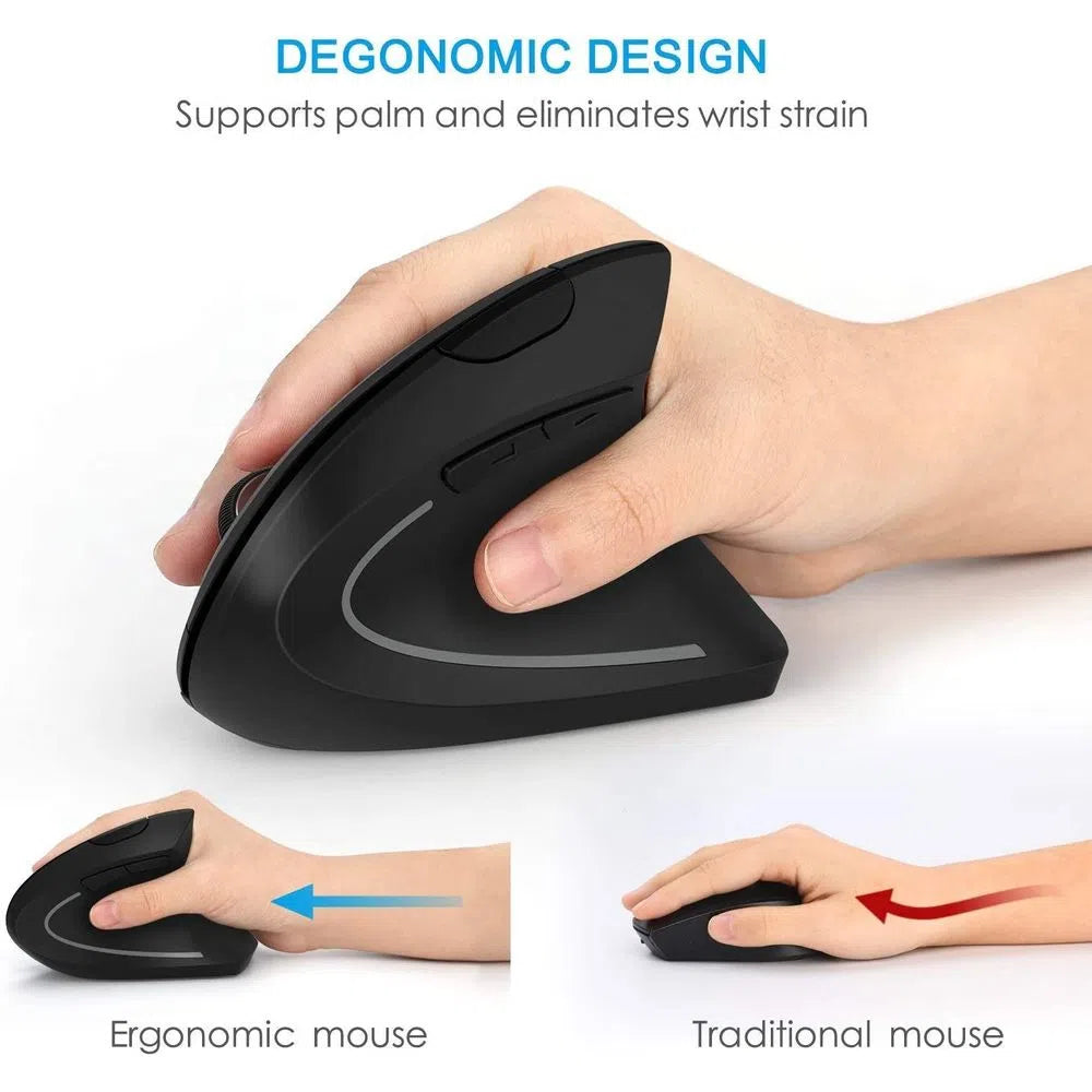 Mouse Vertical Ergonómico Inalámbrico